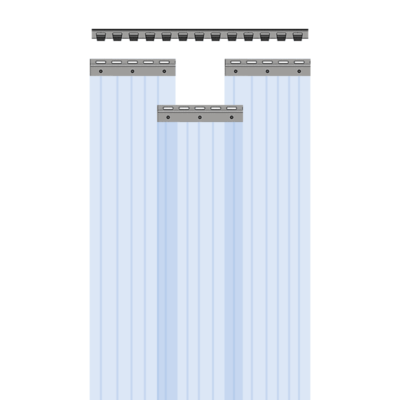 Pvc Strip Curtains DoubleRib