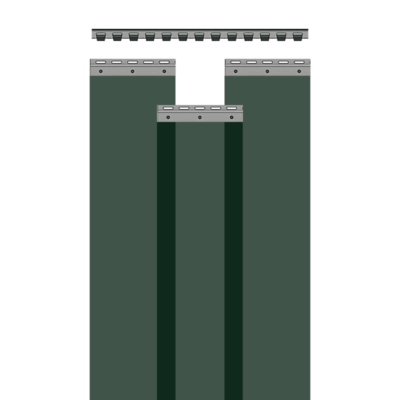 Pvc Strip Curtains Welding Green (2x200) mm